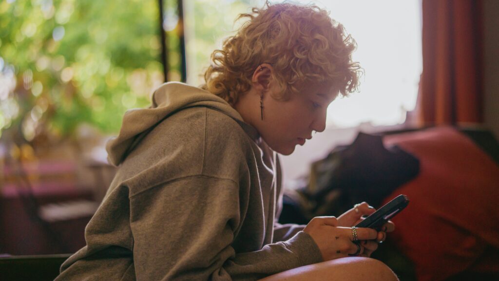 women on phone - adhd diagnosis