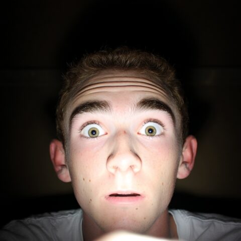 overstimulated neurodivergent man before bed