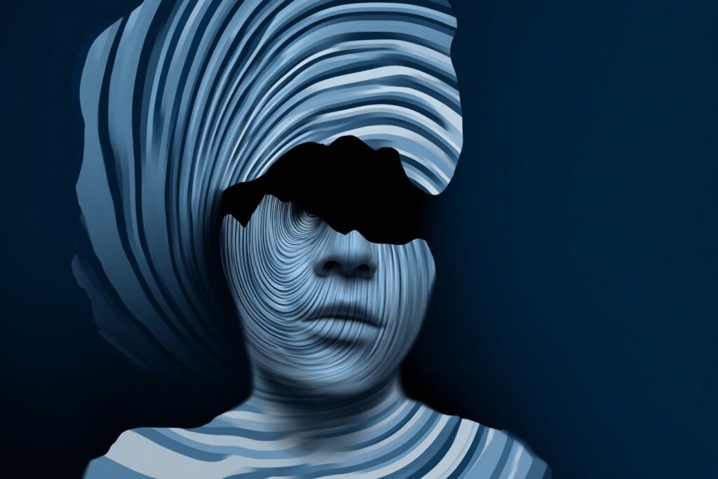 neurodivergent masking abstract art