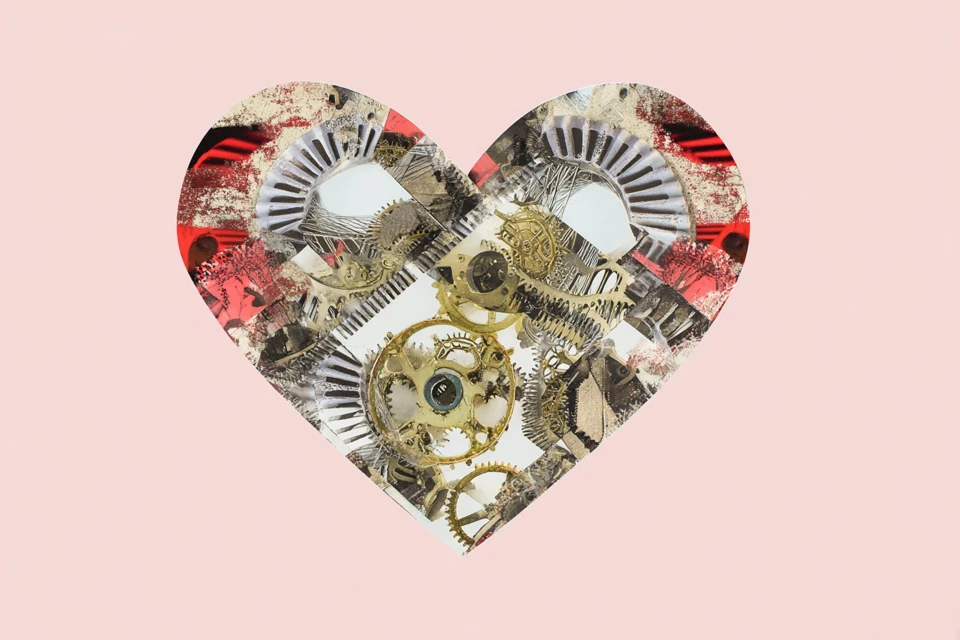 neurodivergent relationship - loving differently heart made of love and gears